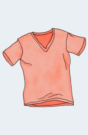 Camiseta de cuello en V